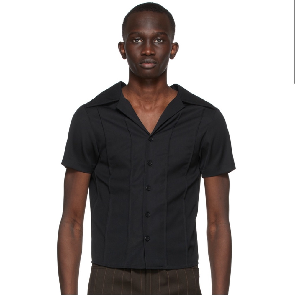 THEOPHILIO
SSENSE Exclusive Black Pintuck Shirt